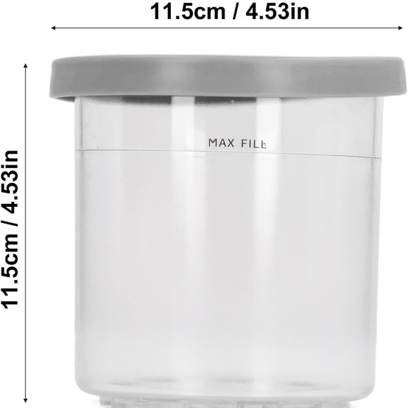 The Unbranded Brand Other - Ice cream leakproof containers stackable design for homemade treats